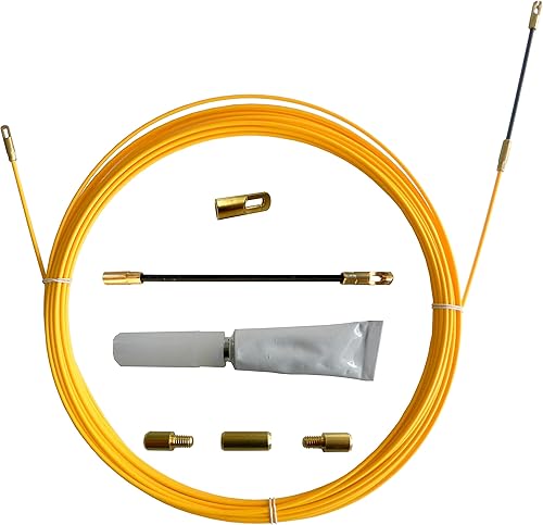 Sonda tiracavi SNAKE in fibra di vetro Ø3 mm, 10 metri. Con set di riparazione - Honorern