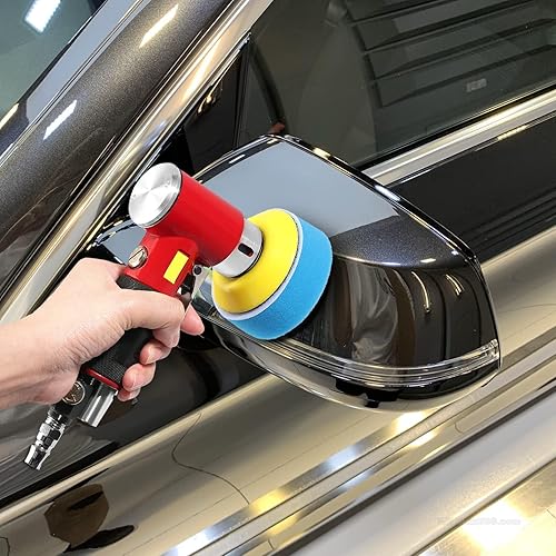 EYPINS Mini Lucidatrice, Lucidatrice ad Aria Compressa con Carte Vetrata, Spugne di Lucidatura, Tamponi per Smerigliatura e Lucidatura - Honorern