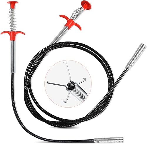 2 Pezzi Pinze Per Fognature A Spirale Sonda Sturatubi Ganci Per La Pulizia Dei Lavandini Per Tubi Di Scarico Lavandini Vasche Da Bagno Fognature - Honorern