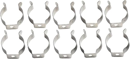 10 clip a molla in acciaio per attrezzi, resistenti, ideali per garage, armadi e cortili (35 mm) - Honorern