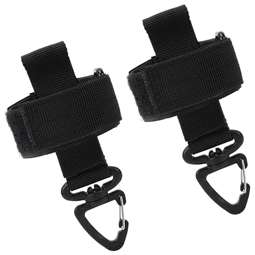 Laluky Confezione da 2 cinture porta guanti, guanti multiuso, guanti tattici per esterni, corda per arrampicata, cinghia in nylon regolabile, supporto per guanti, fibbia sospesa, clip Grabber - Honorern