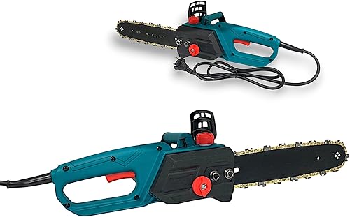 Motosega Elettrica 2400W Elettrosega a Catena con Lama 30cm (12') per Tagliare Rami e Legno Velocità Catena 8m/s Taglio Massimo 30 cm Lubrificazione olio Catena Automatico - Honorern