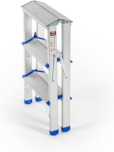 Scaletta Doppia In Alluminio 3 Gradini Valex - Honorern