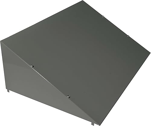 Tetto Inclinato 60x40x20 cm per Armadio in Metallo Verniciato Grigio Chiaro - Honorern