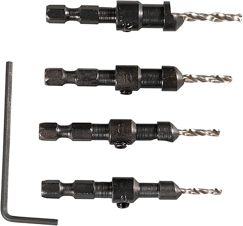 Makita D-73455 - Svasatore con punta per trapano, 4 pezzi - Honorern