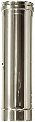 Canna fumaria DN 350 L 0.5 mt L 500mm tubo acciaio inox 316 - Honorern