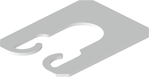 Distanziatori Premium | Spessori, distanziali, piastre in plastica, blocchi, piastre di compensazione | resistente agli agenti atmosferici | 1 mm, 200 pezzi, 60 x 45 mm - Honorern