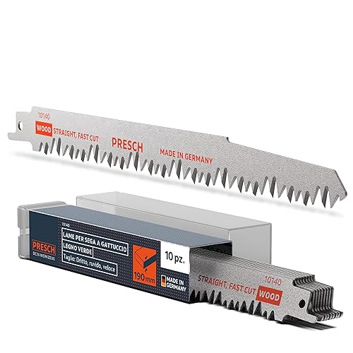 Lame per sega a gattuccio legno e rami verdi 210mm 10 pz - taglio 15-190mm - Lama gattuccio per giardinaggio - set di lame incl. scatola. - Honorern