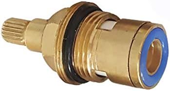 Valvola a cartuccia a disco in ceramica, 20 marce, ricambio per rubinetto in ottone per bagno o cucina (filettatura doppia tipo E) - Honorern