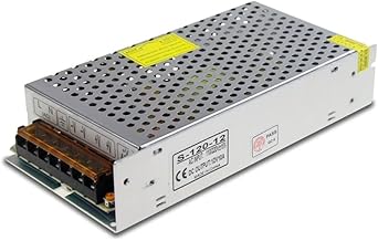 Alimentatore 12V 10A 120W Stabilizzato Switching | Trasformatore AC 220V a DC 12V per LED, CCTV, Stampante 3D, Auto, Telecamere, Strisce Luminose | Convertitore di Potenza Industriale (12V 10A (120W)) - Honorern