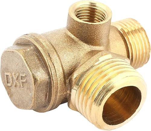 20 * 16 * 10mm Valvola di Ritegno 3-Vie, Ottone Pieno A Tre Vie Connettori Della Valvola di Ritegno Del Compressore D'Aria Filo Interno 20X16X10mm Valvola Unidirezionale Collegare I Raccordi Del Tubo - Honorern