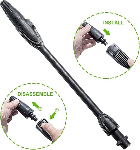 YUET Lancia idropulitrice, Ricambi per Kärcher K2 K3 K4 K5 K6 K7 Serie, con Ugello Turbo Rotante Dirt Blaster e Ugello Spruzzatore Regolabile - Honorern