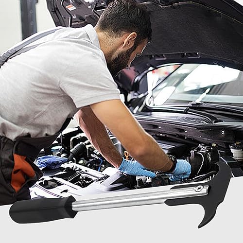 Estrattore paraolio auto, estrattore guarnizione per camion | Strumento di raccolta del grasso a doppia punta – Avvitatore paraolio in acciaio con manico lungo, strumento per la rimozione di Fettdic - Honorern