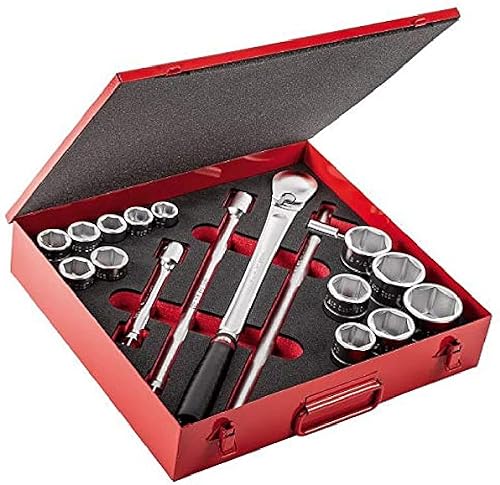 USAG 609 1/2 EBP U06090032 Assortimento in Cassetta Bimateriale con Bussole Esagonali (21 pezzi) - Honorern