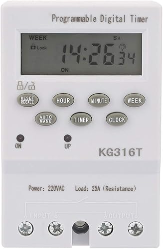 Interruttore orario automatico KG316T Interruttore di controllo orario del microcomputer 220V Interruttore timer digitale automatico programmabile - Honorern