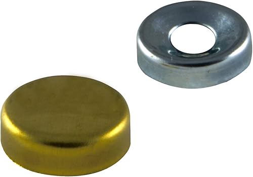 RS00880 - Borchie coprivite bombate, ottone lucido, Ø 16 mm, 12 pezzi (Confezione da 3) - Honorern