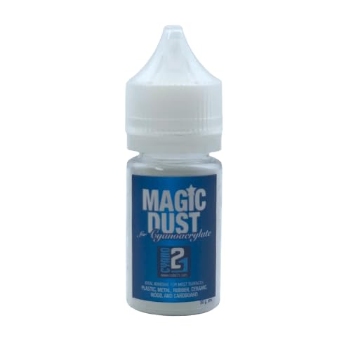 Polvere di Vetro MAGICDUST21 by Super Colla ciano COLLE21. per Colla Cianoacrilato, flacone di 30 gr. - Honorern