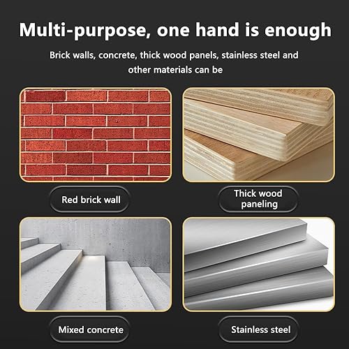 Sparachiodi Portatile, Silenzioso e Regolabile, Leggero per Fissaggio Soffitto/Filo, Pistola Sparachiodi ad Aria Compressa - Honorern