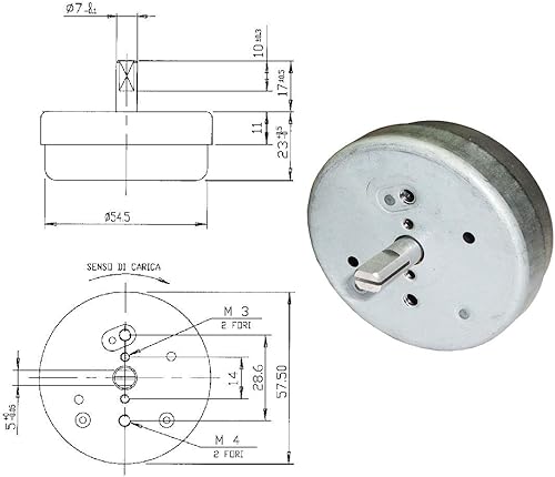 Timer meccanico conto alla rovescia 60 minuti con suoneria finale Serie 41 A8209 - Originale Italora - Honorern