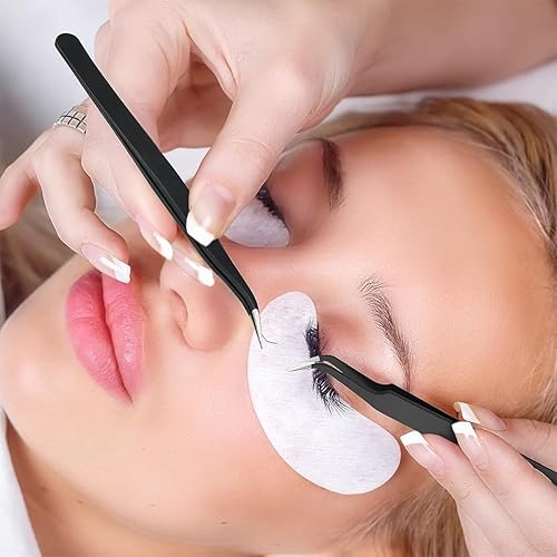 6 Pezzi Pinzette Antistatiche,Pinzette Industriali Precisione in Acciaio Inossidabile ESD,Industriale Acciaio Inox Tweezer,per Strumenti Elettronici, Gioielli, Computer, Lavori Laboratorio e Hobby - Honorern