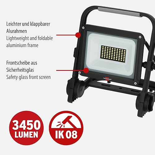 NUEVO 2024 - Foco LED portátil JARO 4060 M, 3450 lm, 30 W, 3 m H07RN-F 3G1,0, IP65 - Honorern
