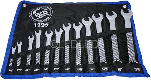 BGS SERIE SET KIT 12 PZ CHIAVI COMBINATE FISSA E STELLA IN POLLICI FERMEC 1195 - Honorern