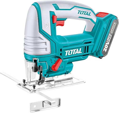 TOTAL - Seghetti Alternativi 20V | Velocità 2400rpm | Taglio Metallo/Legno 8mm | 5 Lame Incluse | Amig Cesoia Potatura | Ruote per Trabattello con Freno | Senza Batterie e Caricatore - Honorern