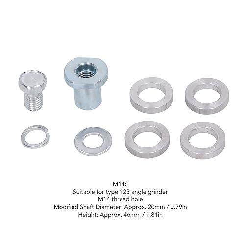 Adattatore per Scanalatura a Scanalatura Variabile, Kit Adattatore per Smerigliatrice Angolare, Adattatore per Testa di Conversione per Scanalatura Variabile, Smerigliatrici (M10) - Honorern