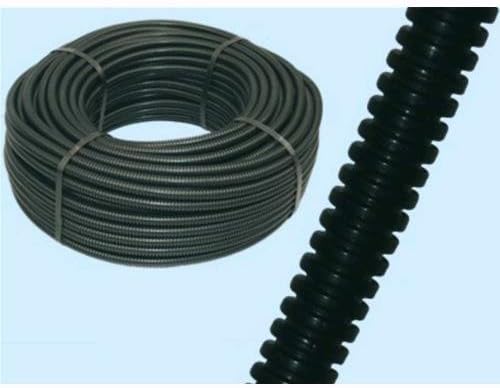 Tubo Corrugato Nero Per Cavi Con Tirafilo Diam.25mm. Rotolo 50 Mt. - Honorern
