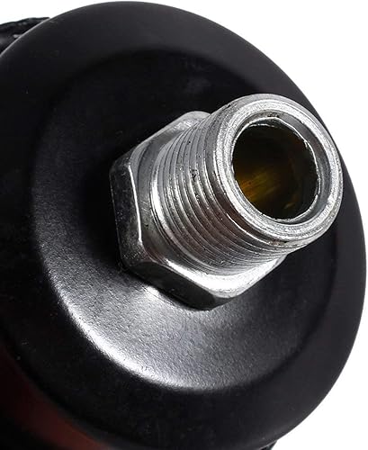 Silenziatore del filtro del compressore d'aria, silenziatore del silenziatore del metallo del filo di 3/8'16mm per le caldaie del compressore d'aria nero - Honorern