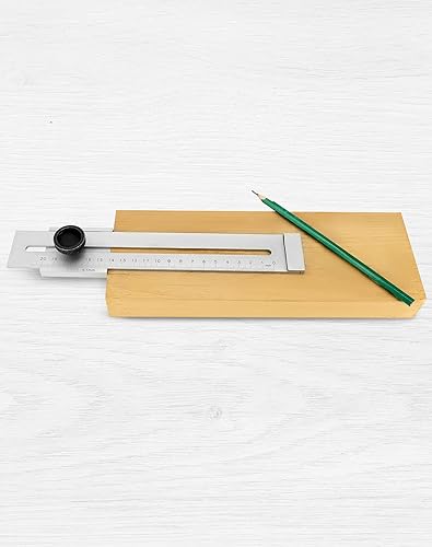 Calibro di marcatura di precisione, Tracciatore parallelo in acciaio al carbonio con scala incisa al laser - Campo di misura 300 mm - Honorern