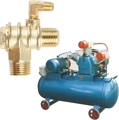 Compressore d'aria 3 porte valvola di ritegno con filettatura 10 X 19 X 20 filettatura esterna 3 vie compressore valvola di ritegno in metallo - Honorern