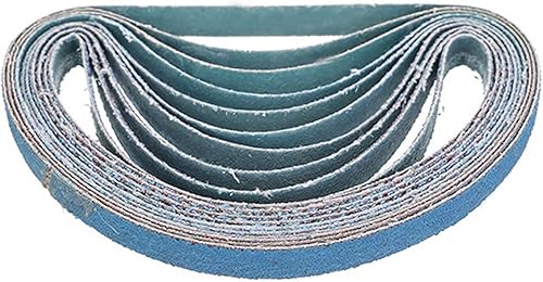 Nastri abrasivi per levigatrice, 13 mm x 457 mm, 40 grane, per levigatrice, abrasivi, per levigatrice per utensili elettrici, confezione da 10 pezzi - Honorern