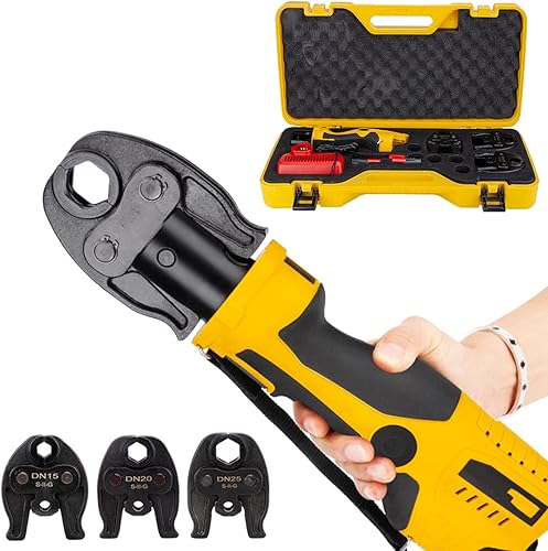 Attrezzo Di Crimpatura Idraulico Autonomo a Batteria Da 18 V, Attrezzo Elettrico Con 2 Batterie, 3 Ganasce,1series - Honorern