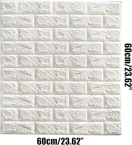 Pannelli a Muro Autoadesiva 3D, Carta da Parati Decorativo Impermeabile, Adatto per Pareti di Sfondo TV, Camera da Letto, Soggiorno, Ristrutturazione di Pareti (12,Pietra) - Honorern