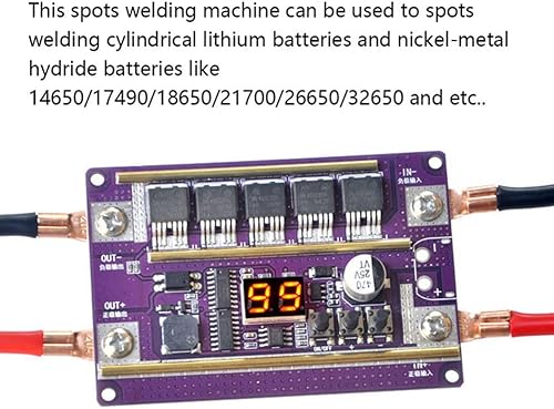 Scheda di Controllo Della Saldatrice un Punti Regolabili un 99 Ingranaggi di Potenza per la Saldatura Batteria 18650/Foglio di Nichel 0,05-0,3 Mm - Honorern