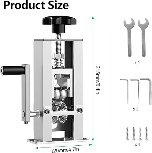 Spellacavi Elettrici per Cavo in Rame da 1 mm-25 mm, Pinza Spelafili Elettricista Alimentata a Manovella o Trapano, Spelacavi per Cablaggio, Riciclaggio e Smantellamento - Honorern