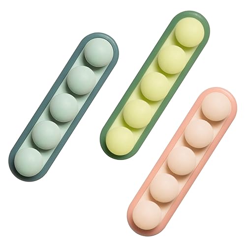 Fermacavi YACSEJAO Confezione da 3 clip da scrivania in silicone per cartoni animati a 4 slot Fermacavi da scrivania per l'organizzazione dei fili dei cavi-casa, ufficio, auto, scrivania comodino - Honorern