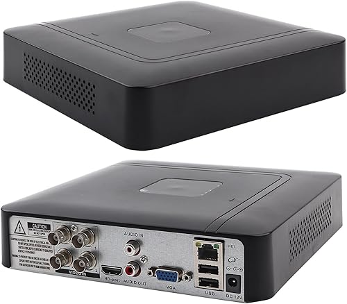 Registratore CCTV, registratore di sicurezza DVR 5 in 1, rilevamento del movimento ibrido a 4 canali 1080P HD Hotel per la sicurezza domestica(100-240V European standard) - Honorern