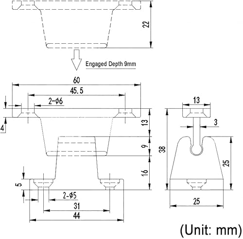 Fermo Per Porta Roulotte E Camper,Sicura Per Porta Camper,Fermaporta Camper,Camper T Forma Di Nylon Fermaporta Kit,Fermo Supporto Per Porta Camper Per Camper,Roulotte,Armadietto,Accessori Camper - Honorern