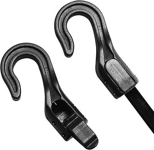 10 ganci terminali in plastica nera per corda elastica con diametro fino a 6 mm, gancio per cavo ammortizzatore elastico - Honorern