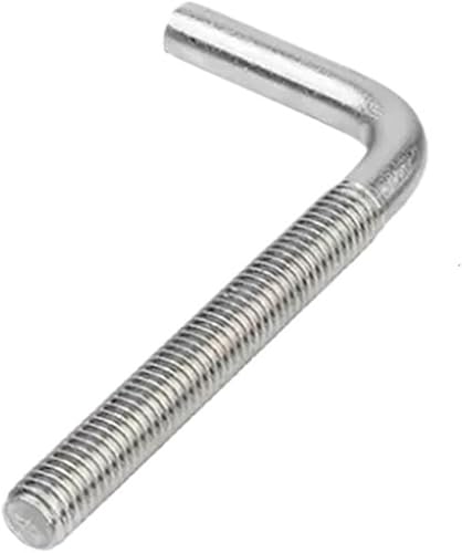 Bullone di ancoraggio ad angolo retto a forma di L in acciaio inossidabile 304 1/2/5/10 pezzi M4 M5 M6 M8 M10 M12(10pcs M4X40) - Honorern