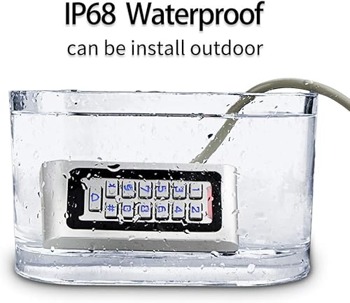 NN99 Kit système de contrôle d'accès de Porte IP68 Clavier étanche RFID Clavier + Verrou Magnettique électrique 180KG + 10pcs Porte-clés - Honorern