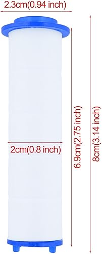 10 cartucce di ricambio per soffione doccia, filtri di ricambio per soffione doccia, cartucce per addolcimento dell'acqua - Honorern