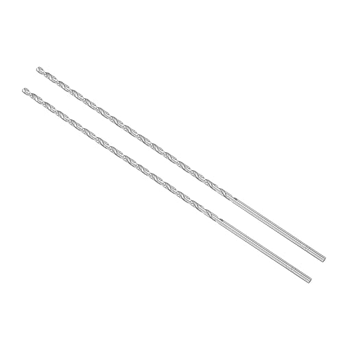 Punte da Trapano Elicoidali Extra Lunghe in Acciaio ad Alta Velocità, Diametro 3,5mm Lunghezza 250mm Punta Trapano Dritta Twist Jobber per Metallo Legno Plastica Alluminio 2pz - Honorern