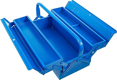 BGS 33001 | Valigetta portautensili in metallo, vuota, 420 x 200 x 150 mm, 3 vassoi - Honorern