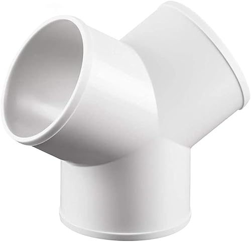 100mm mm mm Y pezzo connettore 3 vie tondo plastica condotti e raccordi per aspirazione ventilatore - Honorern