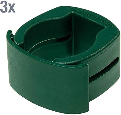 Alberts 655945 Fix-Clip Pro®, per il fissaggio di reti saldate a pali per recinzione, plastica, verde, per Ø pali 60 mm - Honorern