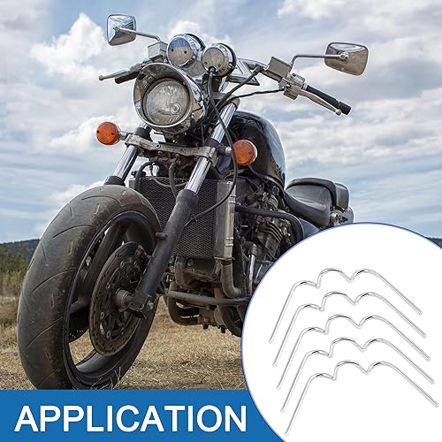 Clip a Molla per Faro Universale per Moto in Acciaio Inossidabile (Confezione da 5) - Honorern