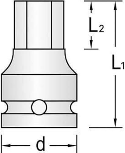 Vaso destornillador de impacto 3/4' 17 mm - Honorern